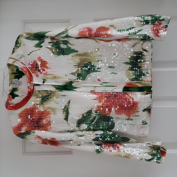 Chico's long sleeved sequined jacket Size 0 - Picture 1 of 3